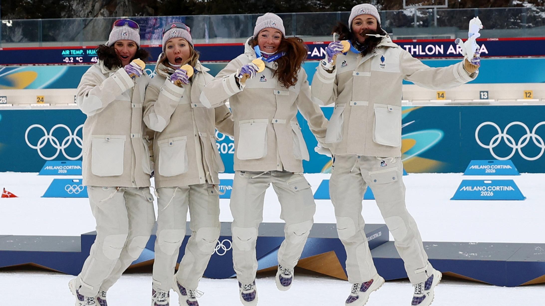 LIVE - Olympics 2026: France breaks its all-time gold-medal record with the women's biathlon relay Olympic gold