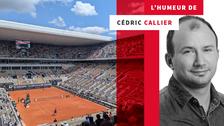 Sparse crowd at a French Open match