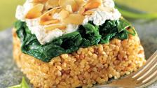 Sarrasin, épinards et fromage de chèvre façon parmentier