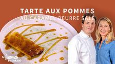 Tarte fine aux pommes et caramel beurre salé