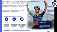 Paul Seixas, nouvelle promesse du cyclisme français et symbole de la stratégie sportive de CMA CGM