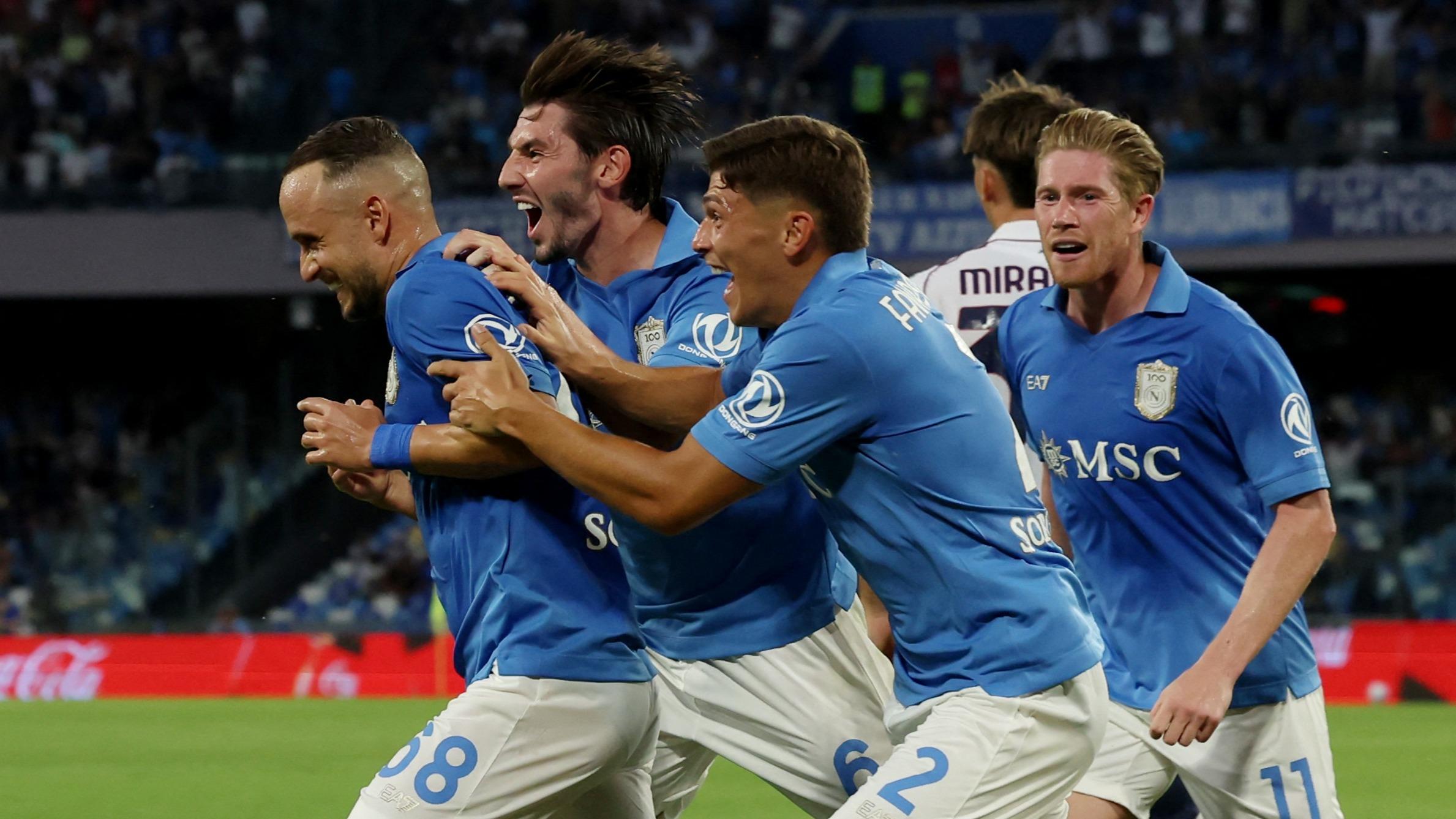 Serie A : Naples gagne enfin à domicile, Allegri peut souffler