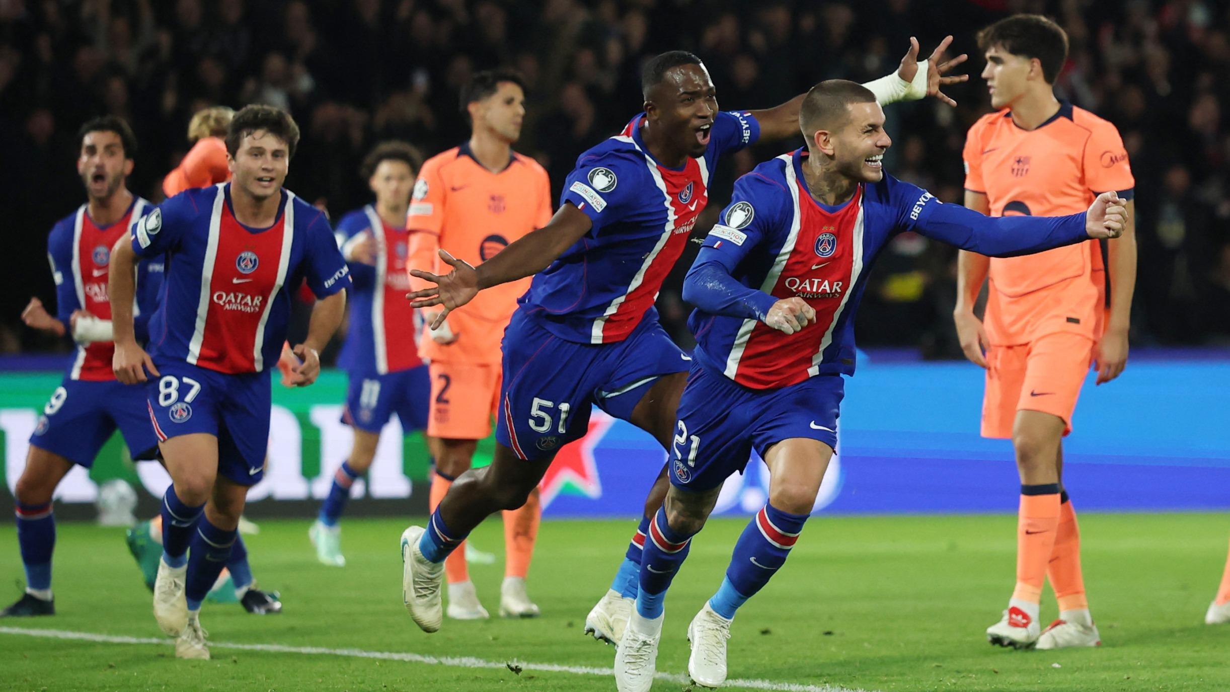 Irrésistible, le Paris SG remporte un formidable choc face à Barcelone en Ligue des champions