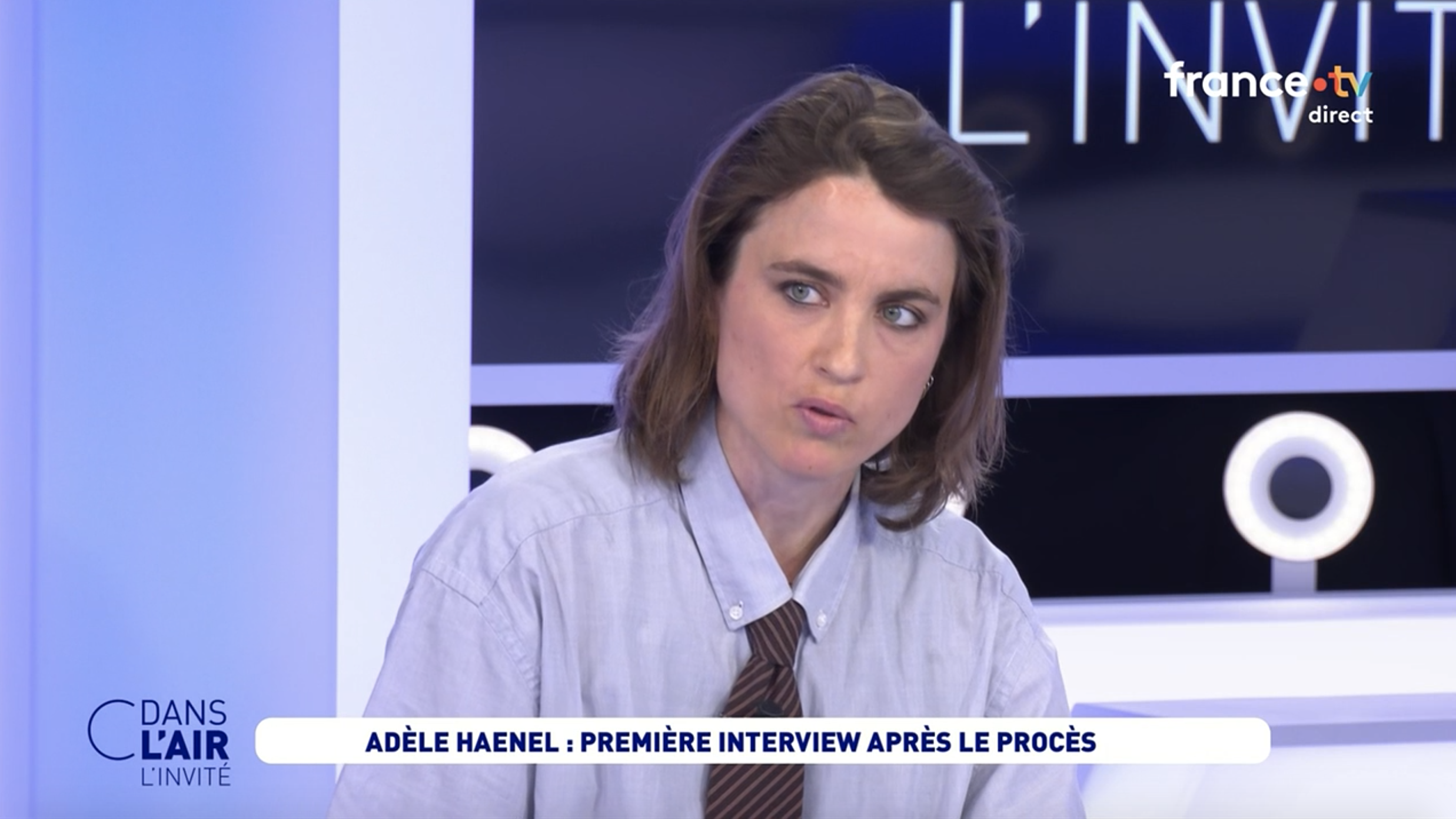 Adèle Haenel s'exprime pour la première fois à la télévision depuis la condamnation de Christophe Ruggia — People & Médias
