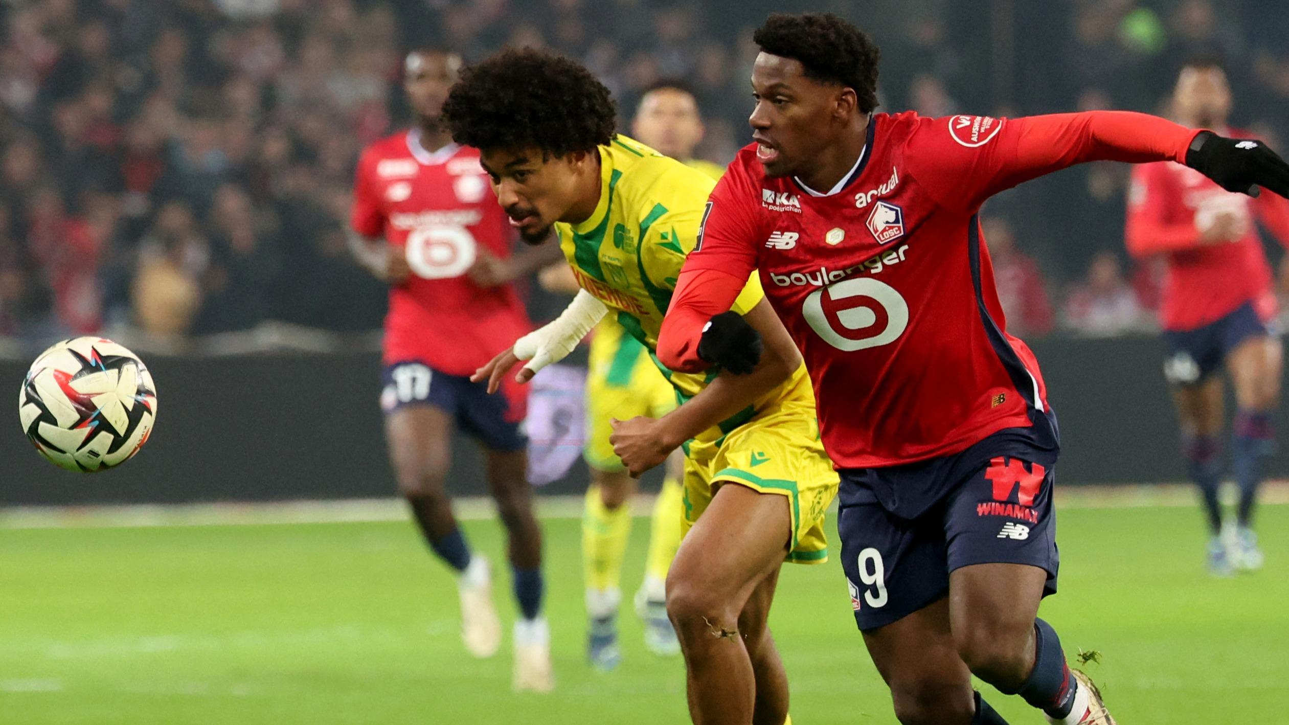 Ligue 1 : coup d’arrêt pour Lille tenu en échec par Nantes