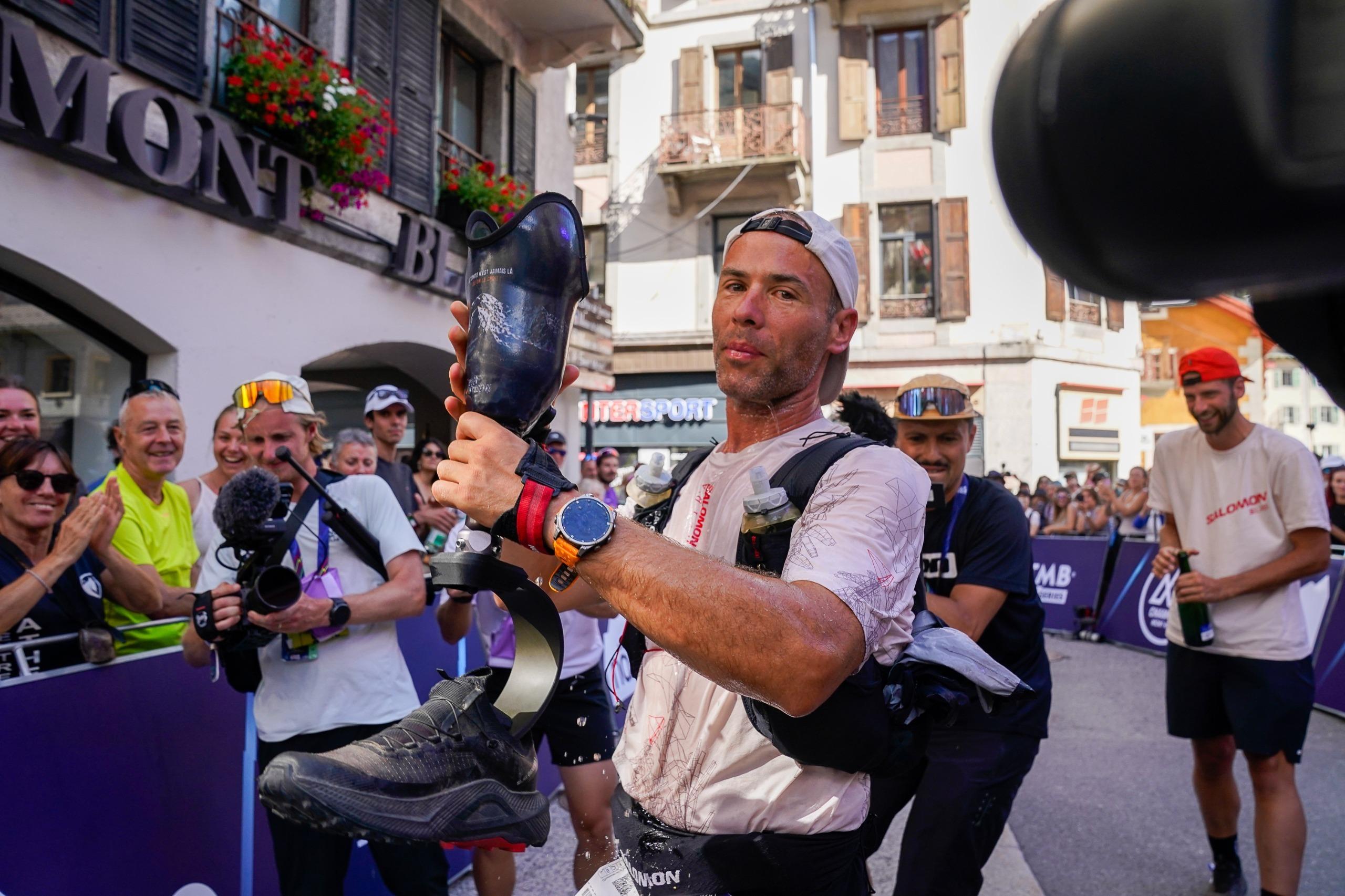 «Une formidable aventure collective» : Julien Veysseyre, premier amputé à boucler l’UTMB, raconte son épopée