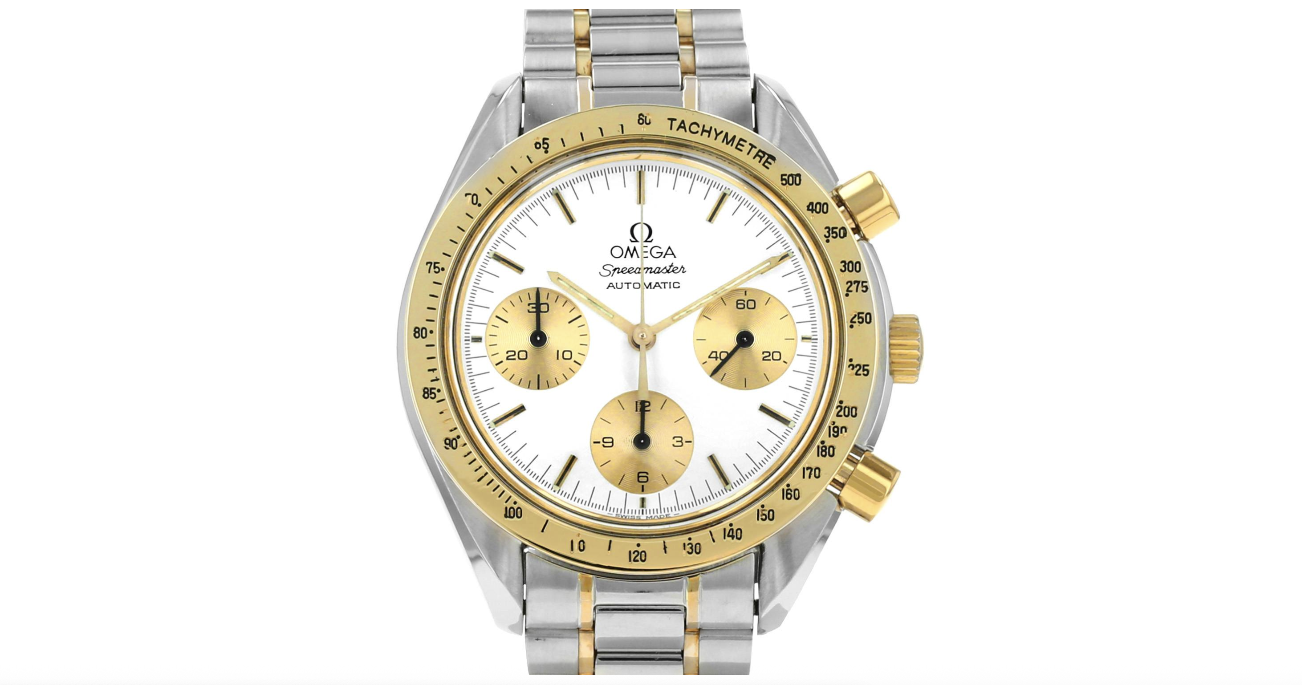 Cette Omega Speedmaster vintage en or et acier refait surface sur le marché de l’occasion