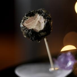 Sucette de foie gras et truffe noire