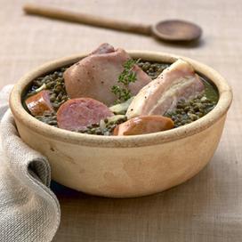 Jarret aux lentilles