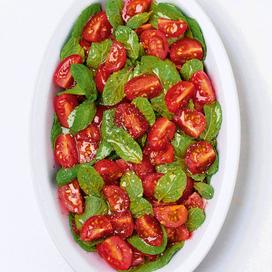 Tomates cerises à la menthe
