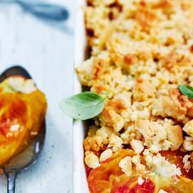 Crumble tomates et piment d'Espelette