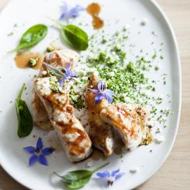 Pintade grillée et taboulé végétal