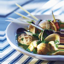 Palourdes aux herbes