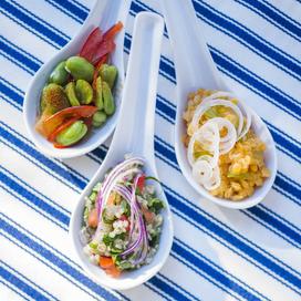 Trois cuillérées de salades