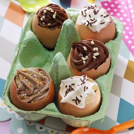 Mousses en coquilles d'œufs de Pâques