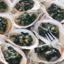 Huîtres émeraude en gelée