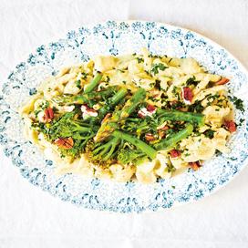 Pâtes orecchiette au pesto vert