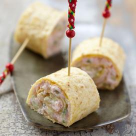 Wraps au concombre et tarama