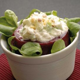 Betterave « farcie » à la faisselle