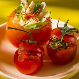 Tomates aux trois saveurs