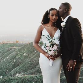 Kiara Brokenbrough et son mari Joel Brokenbrough. (Los Angeles, février 2022.)