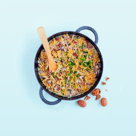 One pot pasta gorgonzola champignons