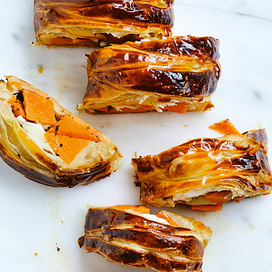 Tresse feuilletée à la patate douce
