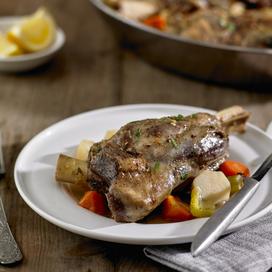 Souris d'agneau laquée à l'orange