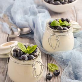 Fromage blanc aux myrtilles