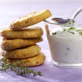 Sablés à l’emmental et fleurs de thym