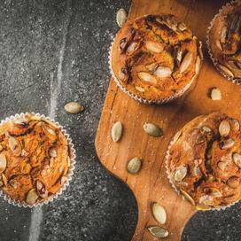 Muffins d'automne, céréales gourmandes et potiron