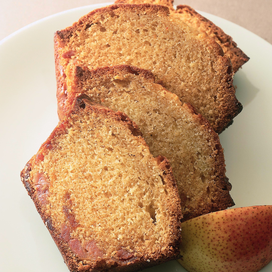 Cake aux poires caramélisées