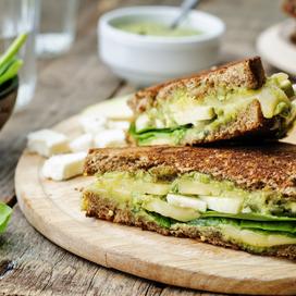 Panini chèvre et épinards
