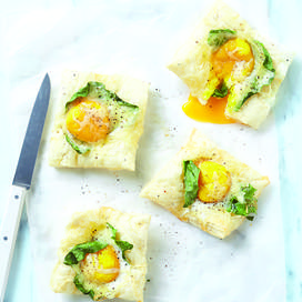 Feuilletés œuf et épinard au Airfryer