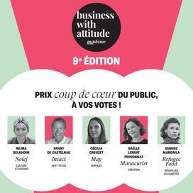 Prix Business with Attitude 2025 : découvrez nos cinq finalistes et votez pour votre candidate favorite !