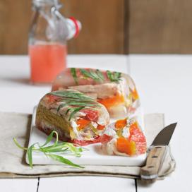 Terrines de poulet au pamplemousse et estragon
