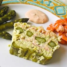 Terrine de poisson aux pointes d'asperges