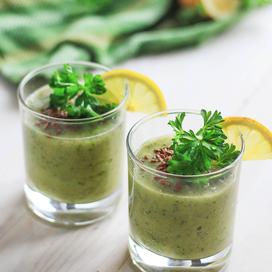 Crème d'asperges au cerfeuil