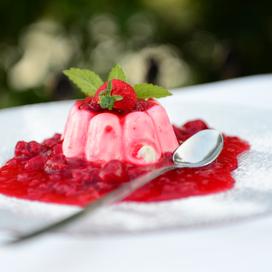 Bavarois aux fraises
