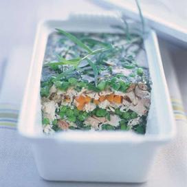Terrine de poulet aux petits légumes