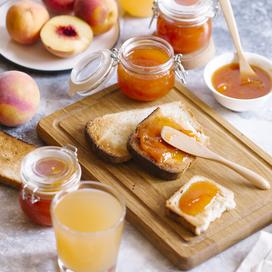 Confiture de pêches aux épices douces et au gingembre