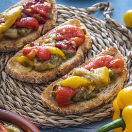 Tartine aux légumes du soleil