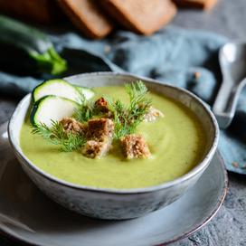 Velouté de courgettes à l'ail