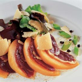 Rosace de melon et magret
