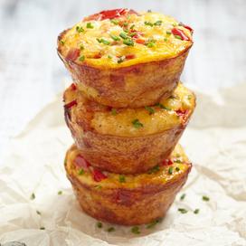 Muffins moelleux au chorizo et l'emmentaler AOC