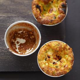 Mini-clafoutis de courgettes