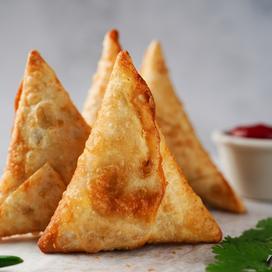 Samoussas de Saint-Jacques et crevettes