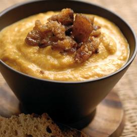 Velouté de potiron et pain d’épices