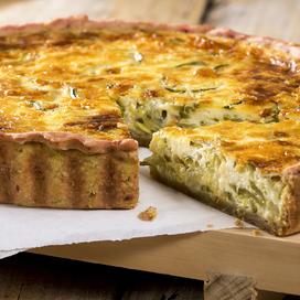 Tarte aux poireaux et au lard