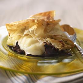 Croustillant aux poires et chocolat